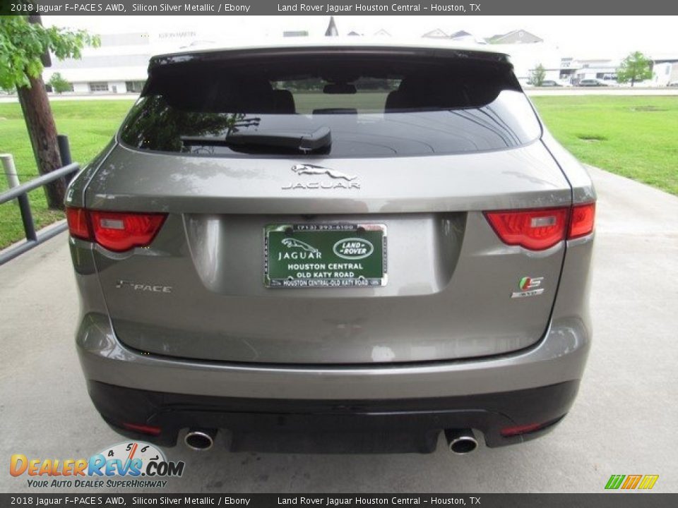 2018 Jaguar F-PACE S AWD Silicon Silver Metallic / Ebony Photo #8