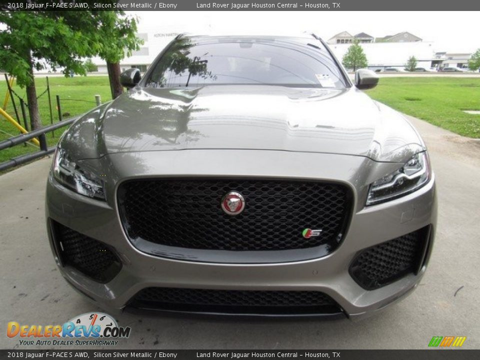 2018 Jaguar F-PACE S AWD Silicon Silver Metallic / Ebony Photo #9
