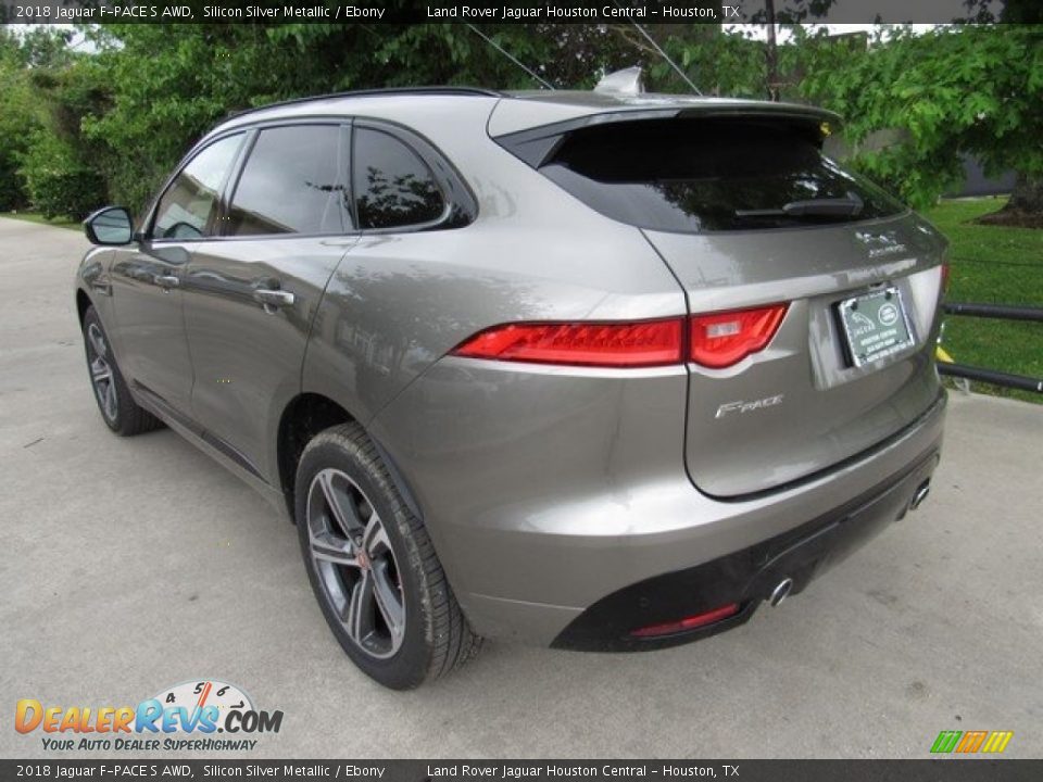 2018 Jaguar F-PACE S AWD Silicon Silver Metallic / Ebony Photo #12