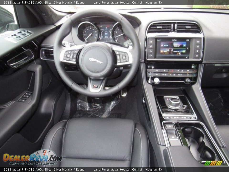 2018 Jaguar F-PACE S AWD Silicon Silver Metallic / Ebony Photo #14