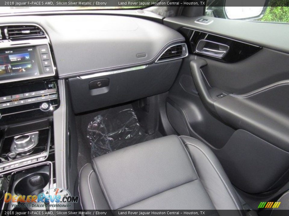 2018 Jaguar F-PACE S AWD Silicon Silver Metallic / Ebony Photo #15