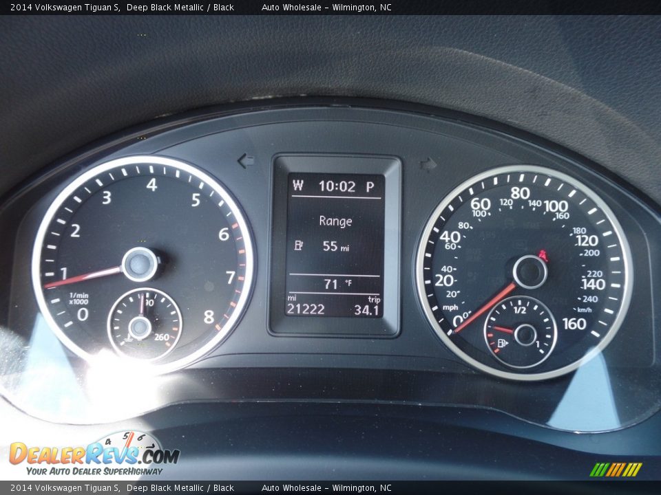 2014 Volkswagen Tiguan S Deep Black Metallic / Black Photo #16