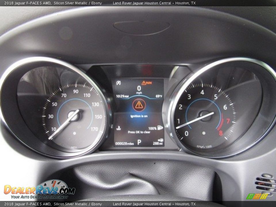 2018 Jaguar F-PACE S AWD Gauges Photo #31