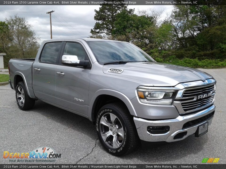 Billett Silver Metallic 2019 Ram 1500 Laramie Crew Cab 4x4 Photo #4