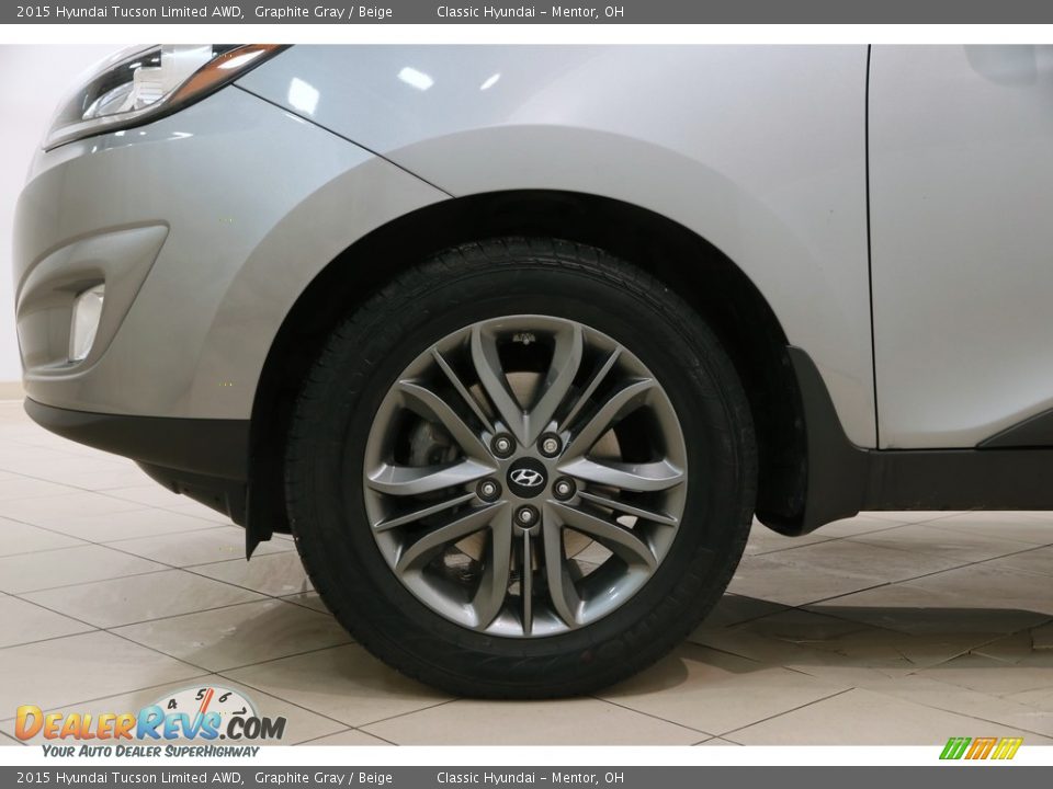 2015 Hyundai Tucson Limited AWD Graphite Gray / Beige Photo #22