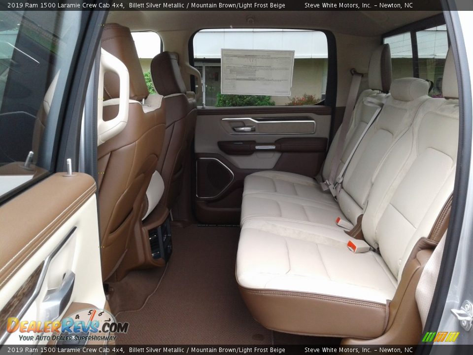 Rear Seat of 2019 Ram 1500 Laramie Crew Cab 4x4 Photo #12