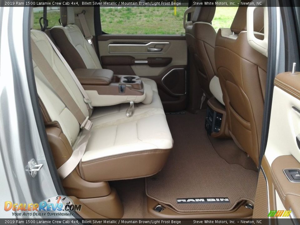 Rear Seat of 2019 Ram 1500 Laramie Crew Cab 4x4 Photo #16