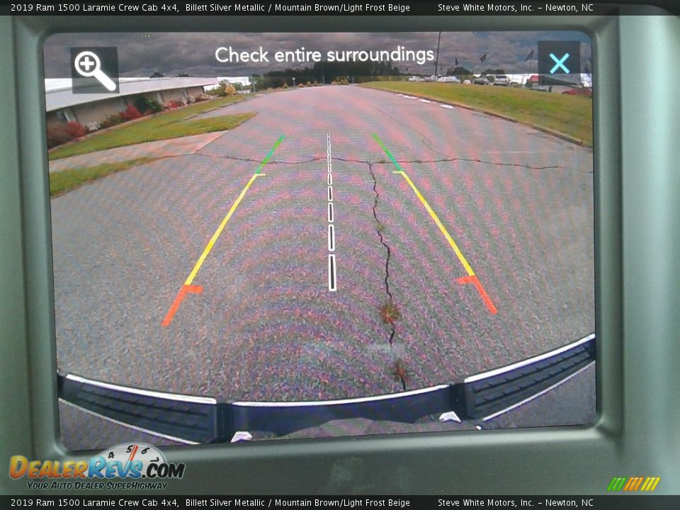 2019 Ram 1500 Laramie Crew Cab 4x4 Billett Silver Metallic / Mountain Brown/Light Frost Beige Photo #25