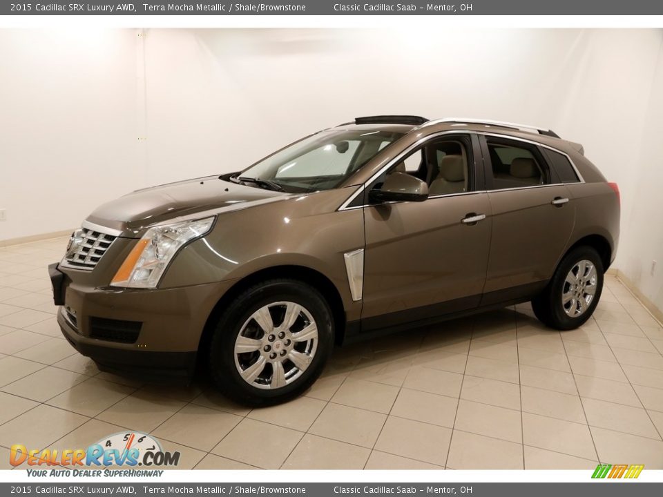 2015 Cadillac SRX Luxury AWD Terra Mocha Metallic / Shale/Brownstone Photo #3