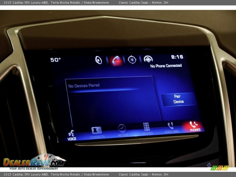 2015 Cadillac SRX Luxury AWD Terra Mocha Metallic / Shale/Brownstone Photo #12