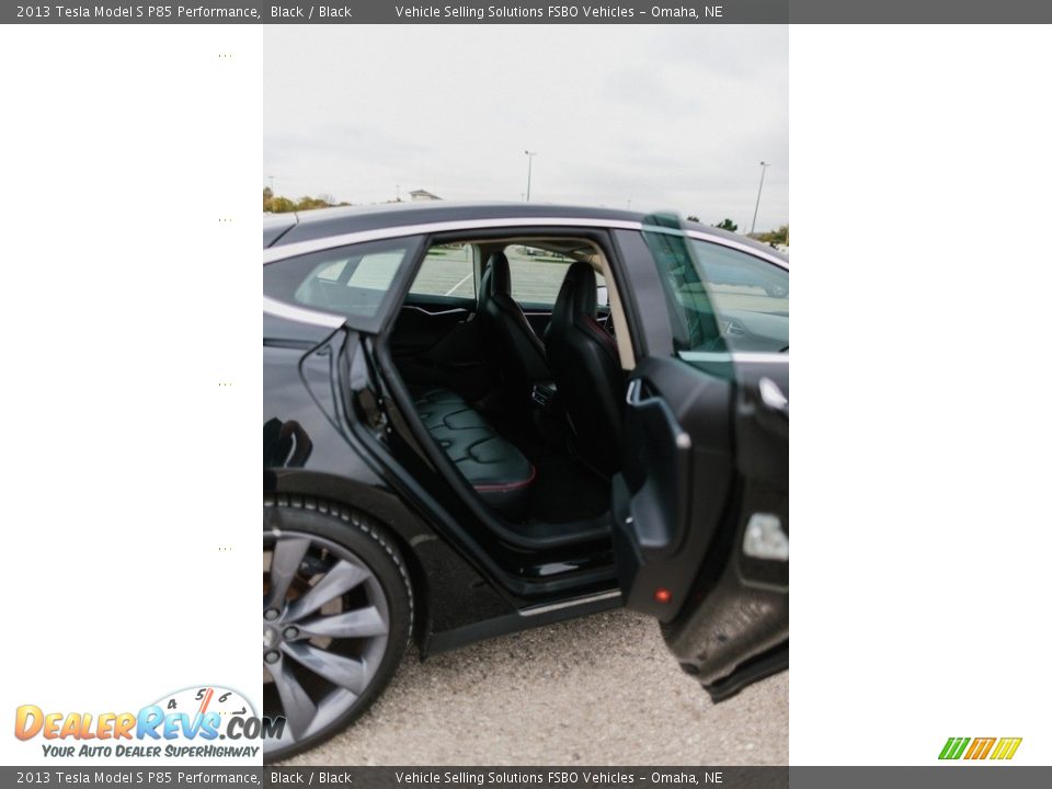 2013 Tesla Model S P85 Performance Black / Black Photo #6