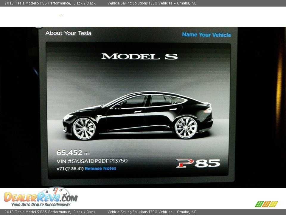 2013 Tesla Model S P85 Performance Black / Black Photo #8