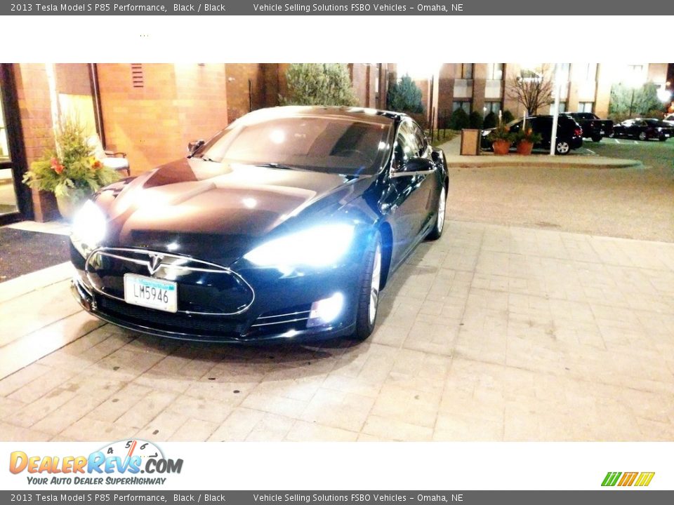 2013 Tesla Model S P85 Performance Black / Black Photo #12