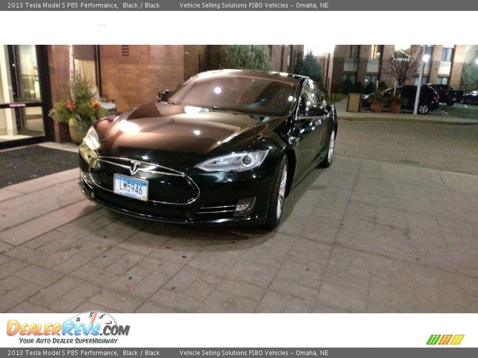 2013 Tesla Model S P85 Performance Black / Black Photo #13