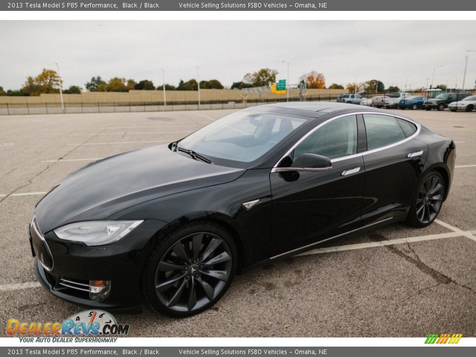 2013 Tesla Model S P85 Performance Black / Black Photo #21