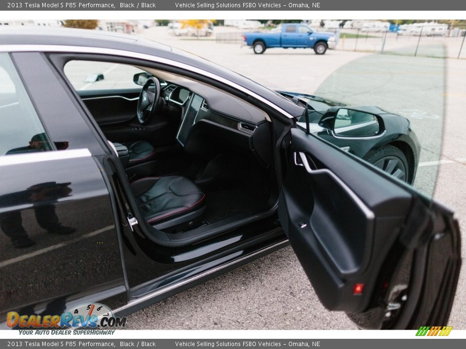 2013 Tesla Model S P85 Performance Black / Black Photo #27