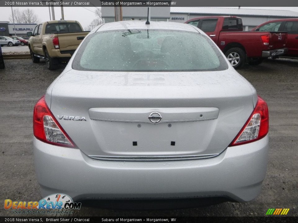 2018 Nissan Versa S Brilliant Silver / Charcoal Photo #5