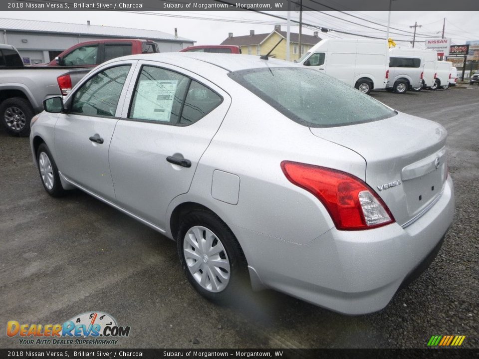 2018 Nissan Versa S Brilliant Silver / Charcoal Photo #6