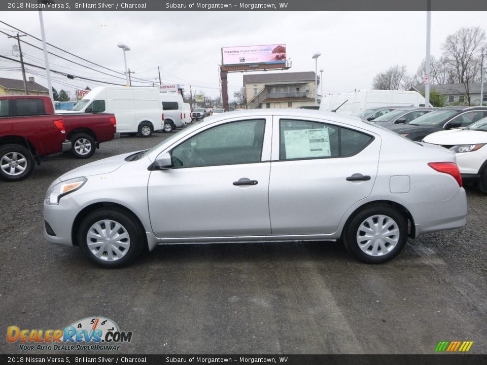 2018 Nissan Versa S Brilliant Silver / Charcoal Photo #7