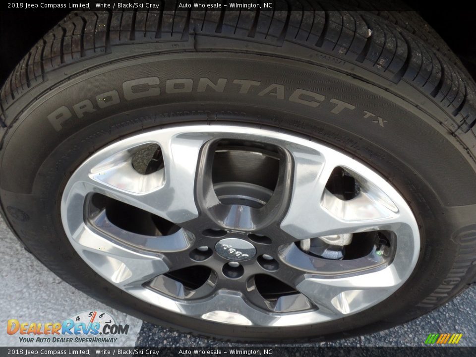 2018 Jeep Compass Limited White / Black/Ski Gray Photo #7