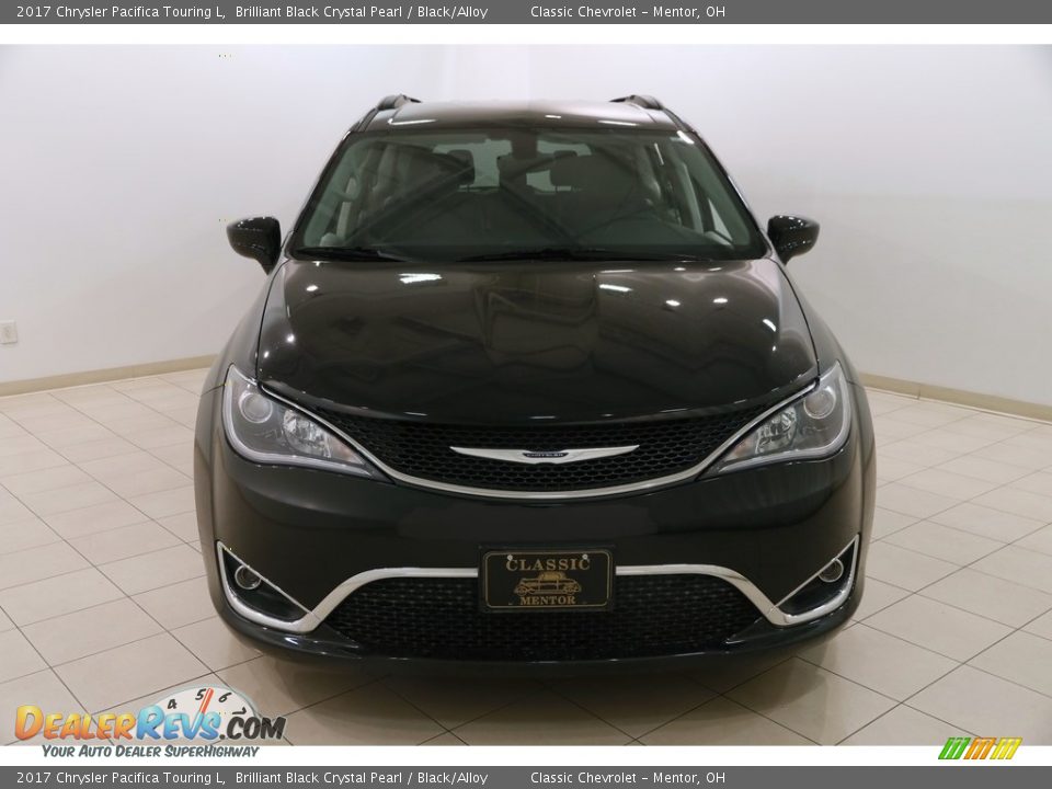 2017 Chrysler Pacifica Touring L Brilliant Black Crystal Pearl / Black/Alloy Photo #2