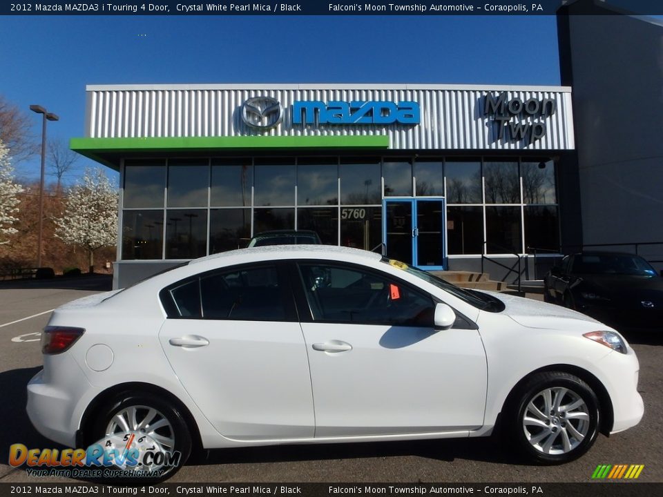 2012 Mazda MAZDA3 i Touring 4 Door Crystal White Pearl Mica / Black Photo #1