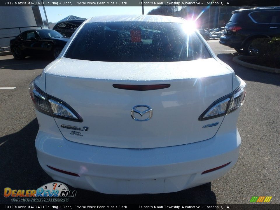 2012 Mazda MAZDA3 i Touring 4 Door Crystal White Pearl Mica / Black Photo #3