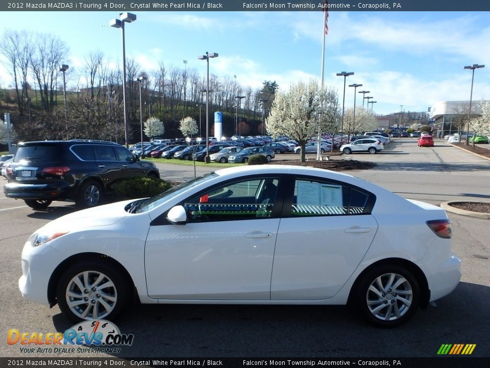 2012 Mazda MAZDA3 i Touring 4 Door Crystal White Pearl Mica / Black Photo #5
