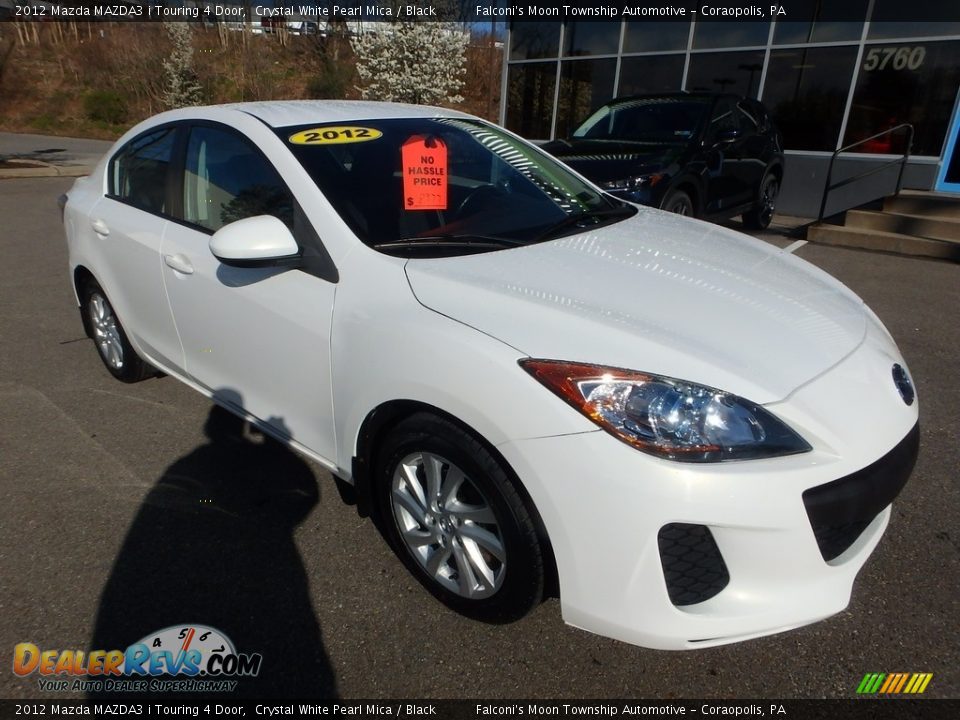 2012 Mazda MAZDA3 i Touring 4 Door Crystal White Pearl Mica / Black Photo #8