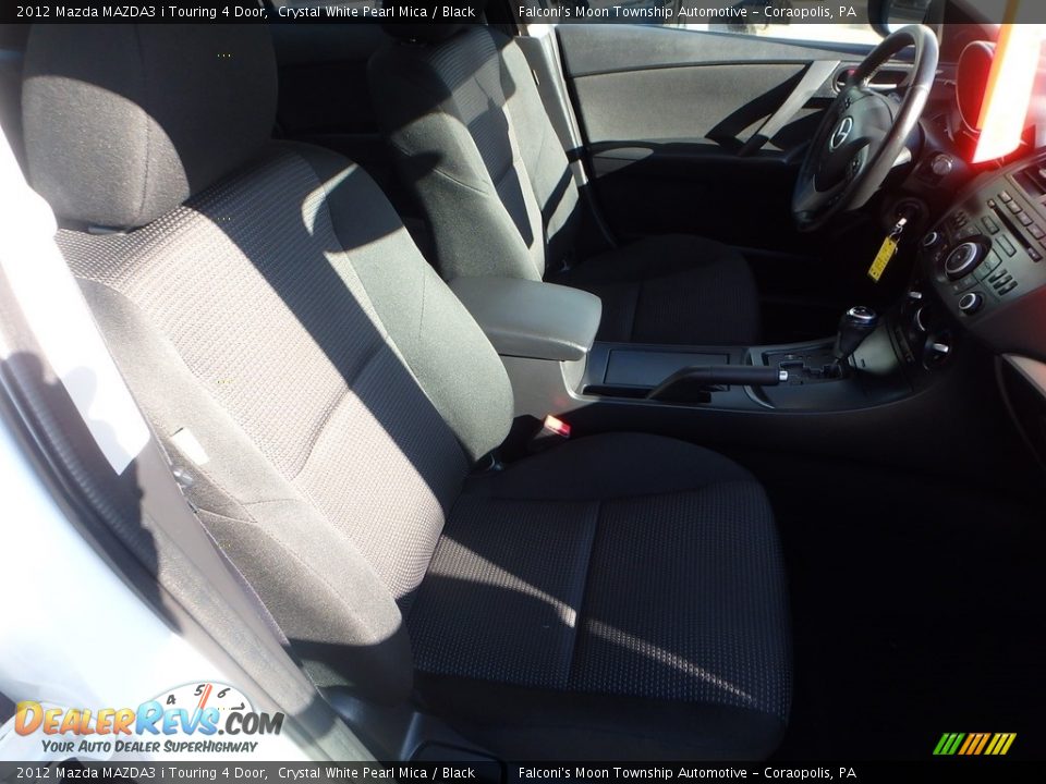 2012 Mazda MAZDA3 i Touring 4 Door Crystal White Pearl Mica / Black Photo #10