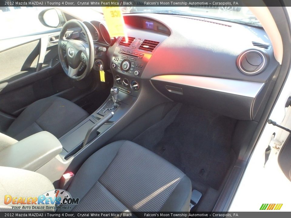 2012 Mazda MAZDA3 i Touring 4 Door Crystal White Pearl Mica / Black Photo #11