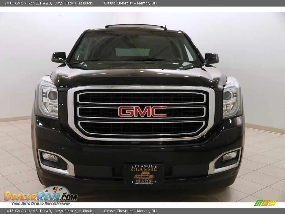 2015 GMC Yukon SLT 4WD Onyx Black / Jet Black Photo #2