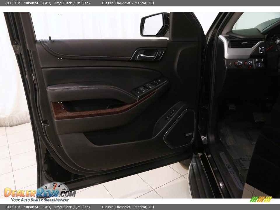 2015 GMC Yukon SLT 4WD Onyx Black / Jet Black Photo #4