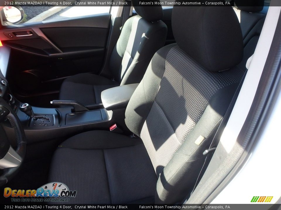 2012 Mazda MAZDA3 i Touring 4 Door Crystal White Pearl Mica / Black Photo #15