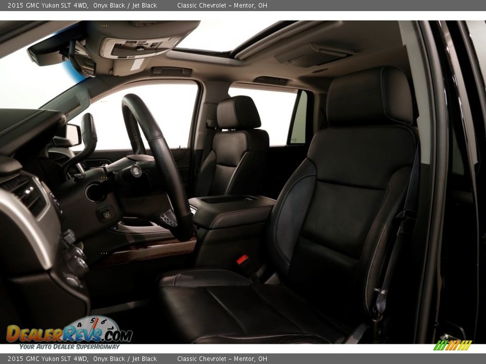 2015 GMC Yukon SLT 4WD Onyx Black / Jet Black Photo #5