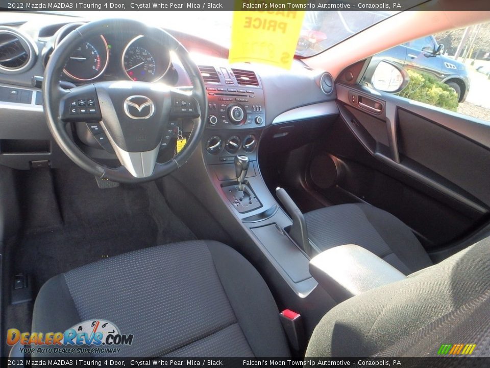 2012 Mazda MAZDA3 i Touring 4 Door Crystal White Pearl Mica / Black Photo #17