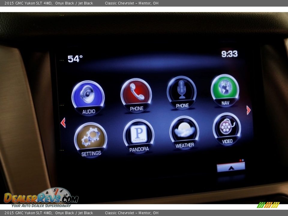2015 GMC Yukon SLT 4WD Onyx Black / Jet Black Photo #9