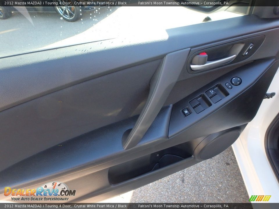 2012 Mazda MAZDA3 i Touring 4 Door Crystal White Pearl Mica / Black Photo #19