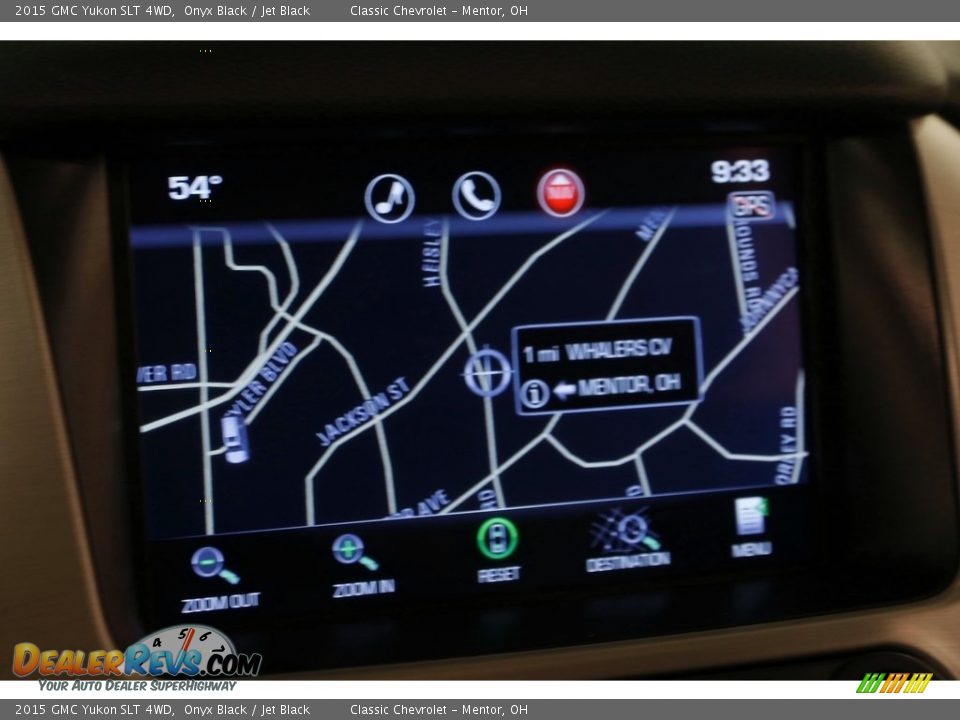 2015 GMC Yukon SLT 4WD Onyx Black / Jet Black Photo #11