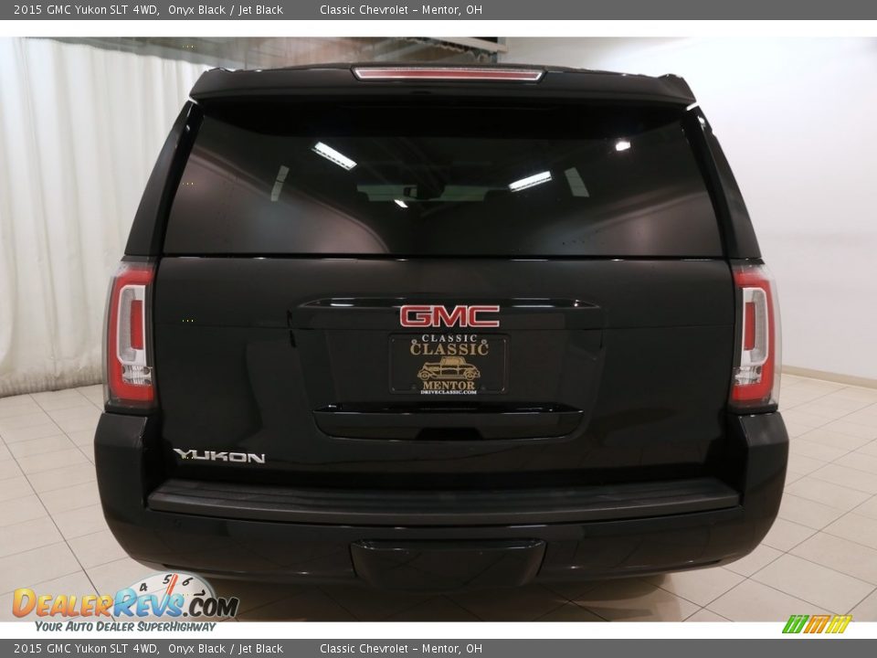 2015 GMC Yukon SLT 4WD Onyx Black / Jet Black Photo #18