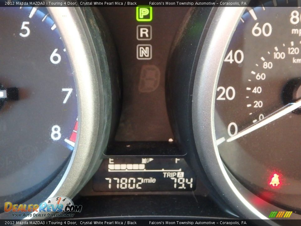 2012 Mazda MAZDA3 i Touring 4 Door Crystal White Pearl Mica / Black Photo #25