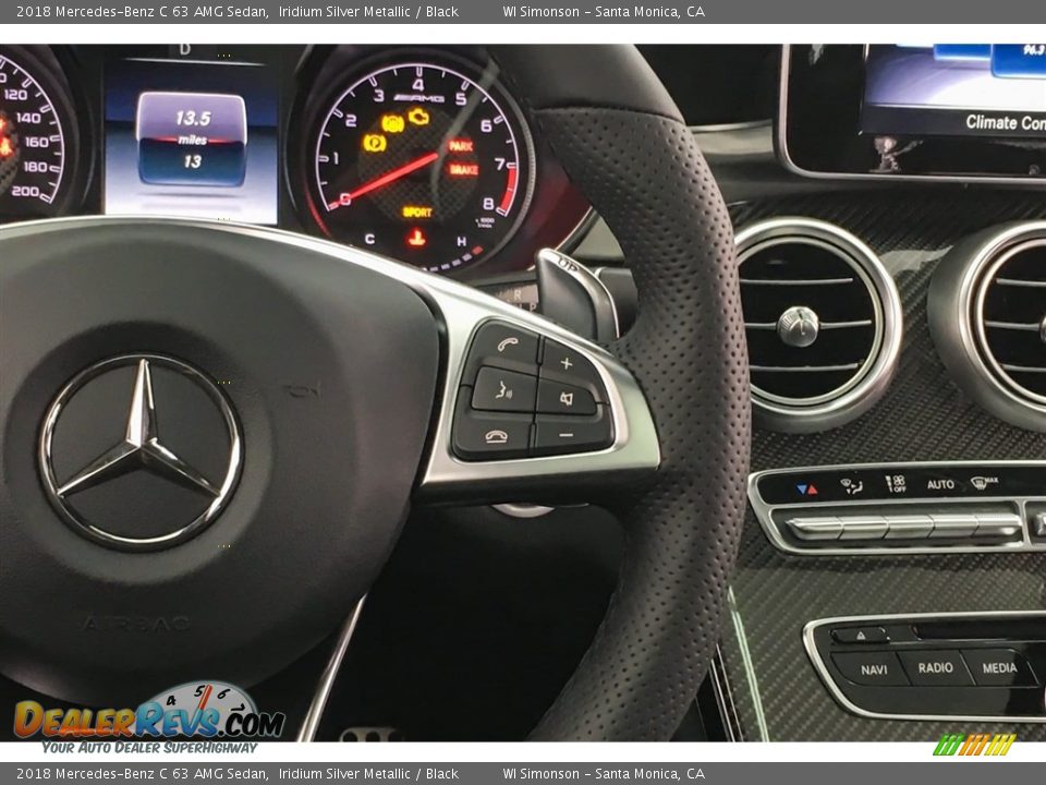 2018 Mercedes-Benz C 63 AMG Sedan Steering Wheel Photo #19