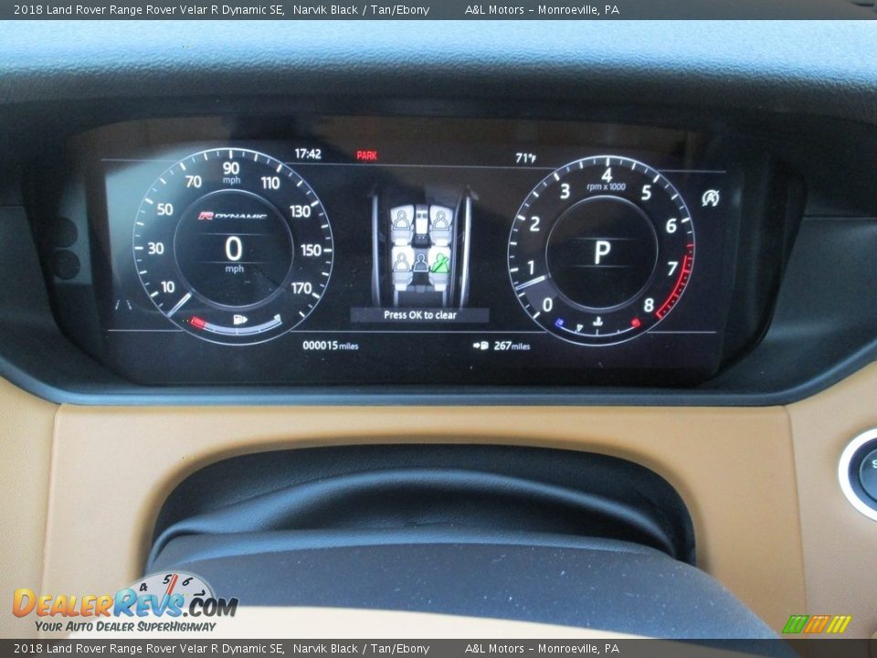 2018 Land Rover Range Rover Velar R Dynamic SE Gauges Photo #20