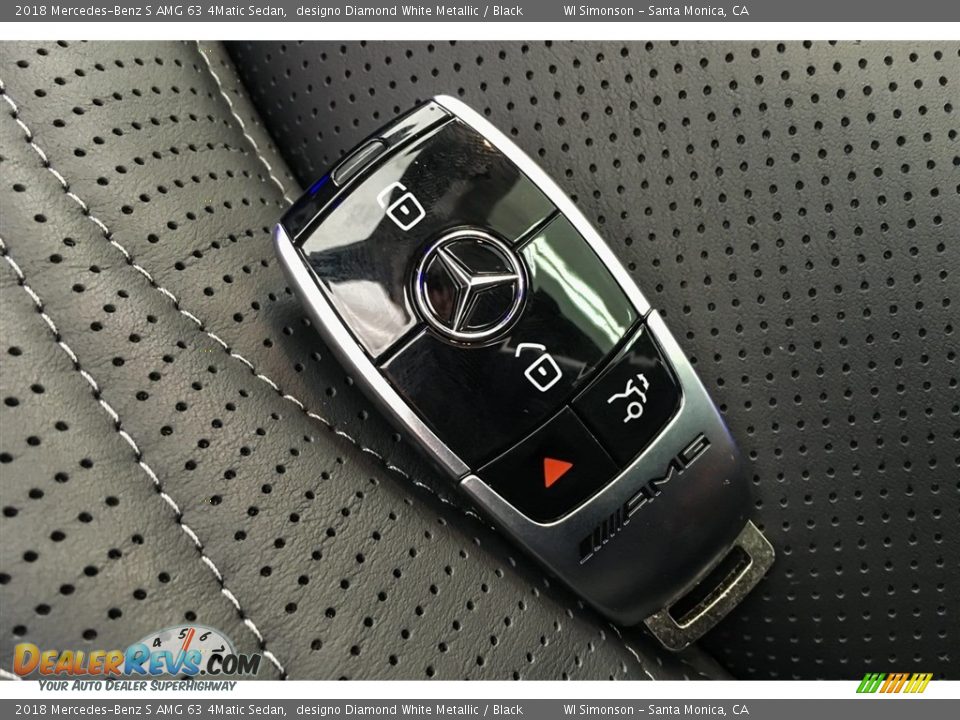 2018 Mercedes-Benz S AMG 63 4Matic Sedan designo Diamond White Metallic / Black Photo #11