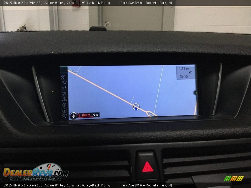 2015 BMW X1 xDrive28i Alpine White / Coral Red/Grey-Black Piping Photo #19