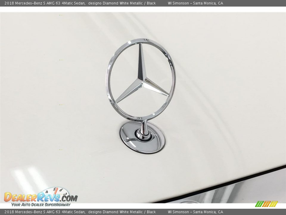 2018 Mercedes-Benz S AMG 63 4Matic Sedan designo Diamond White Metallic / Black Photo #33