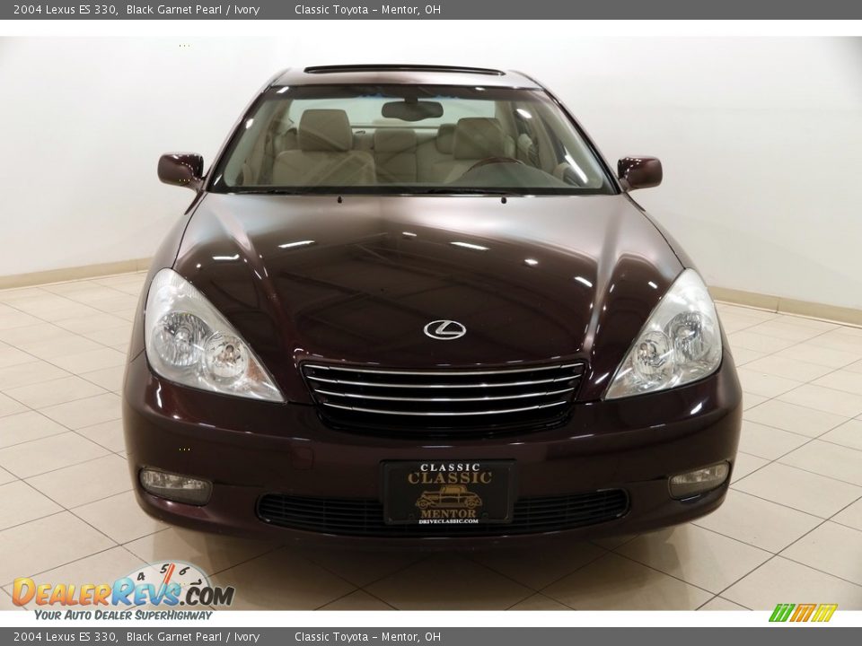 2004 Lexus ES 330 Black Garnet Pearl / Ivory Photo #2