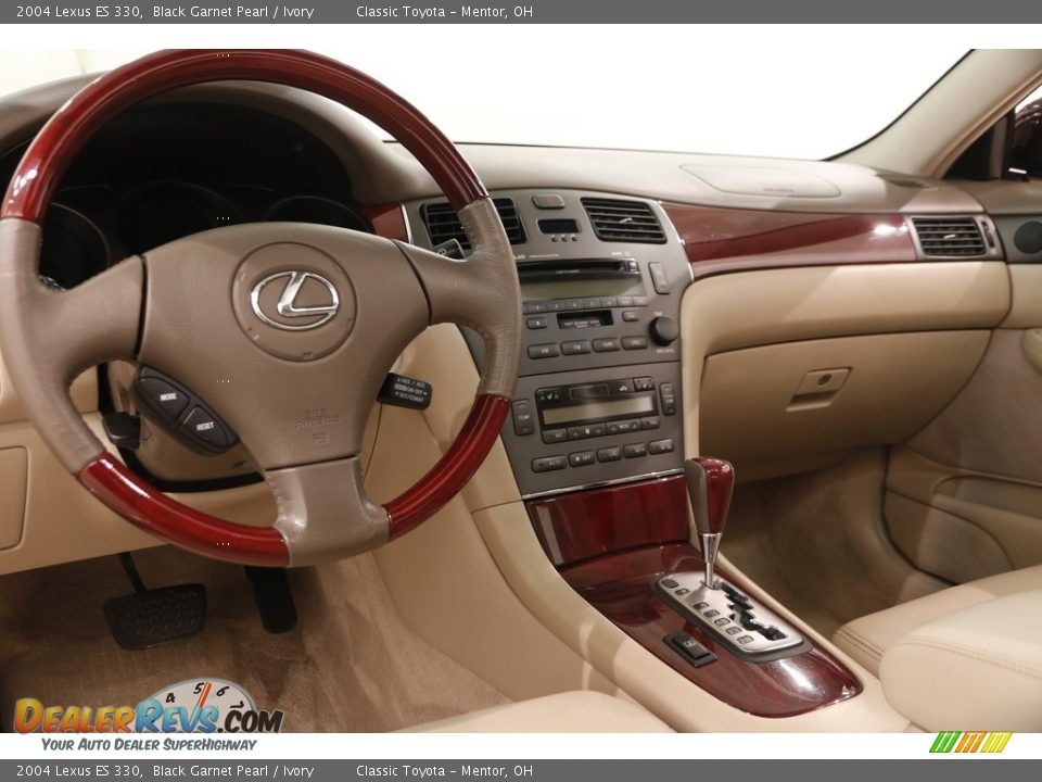 2004 Lexus ES 330 Black Garnet Pearl / Ivory Photo #9