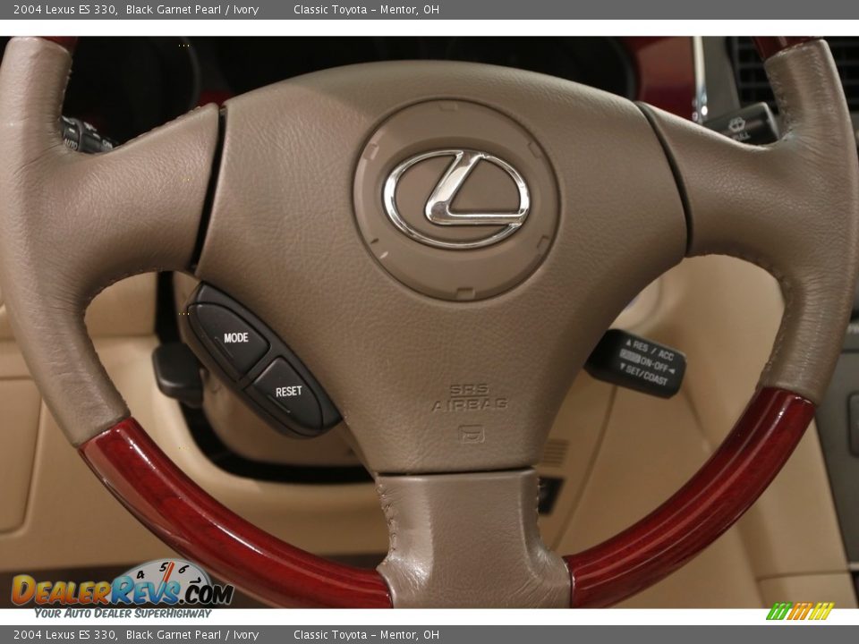 2004 Lexus ES 330 Black Garnet Pearl / Ivory Photo #10