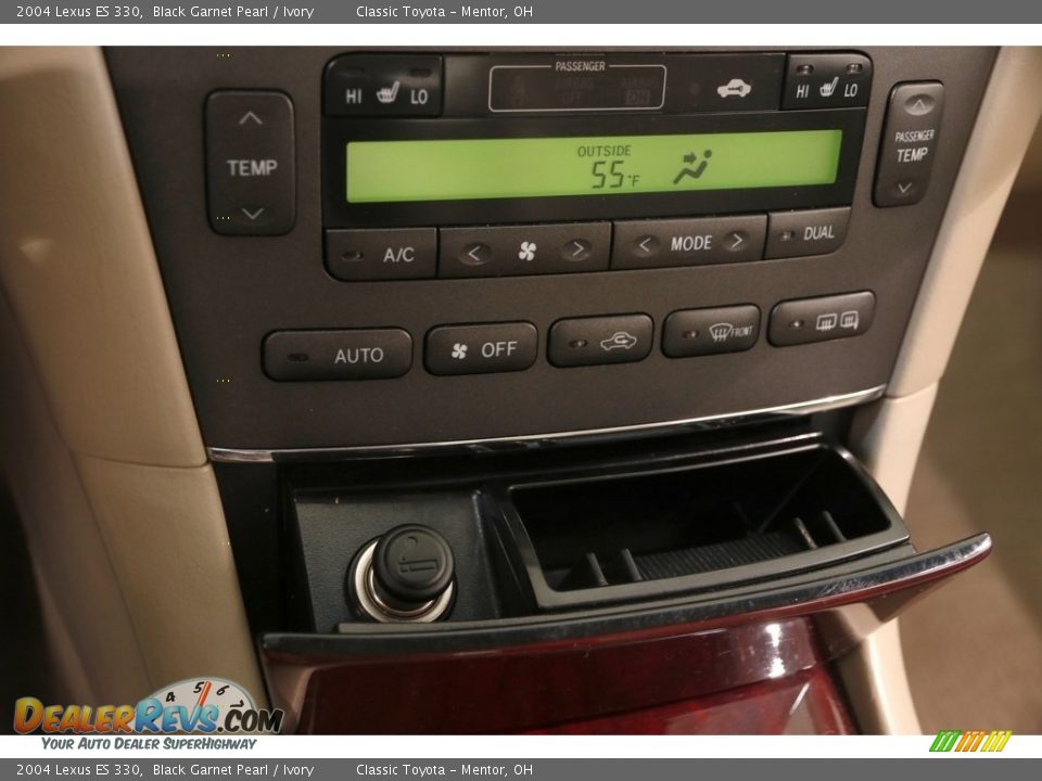 2004 Lexus ES 330 Black Garnet Pearl / Ivory Photo #13